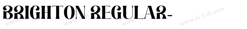 Brighton Regular字体转换